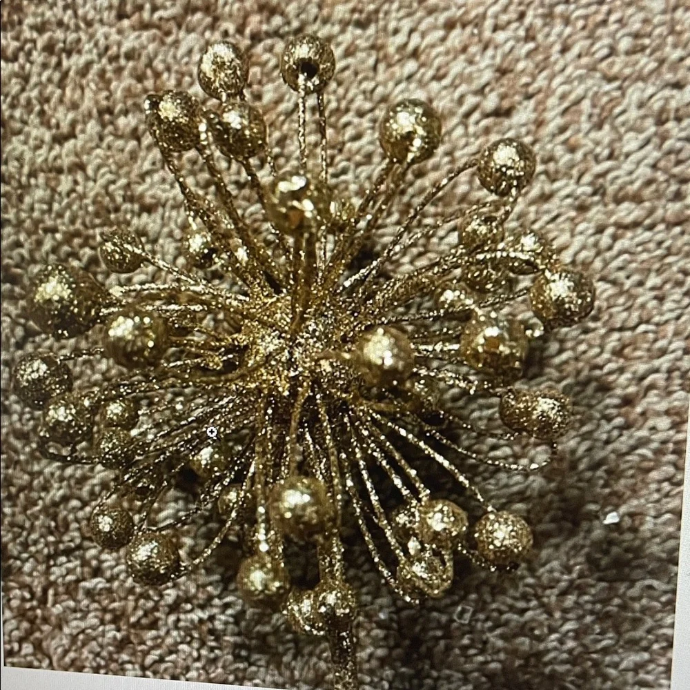 Golden starburst floral pick